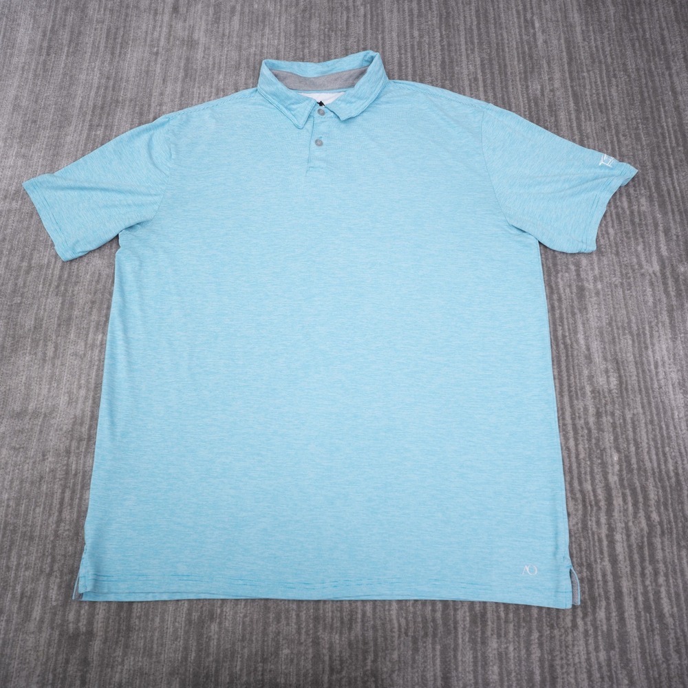 AndersonOrd Polo Shirt Mens XXL Blue Excellent Performance Stretch Golf Top